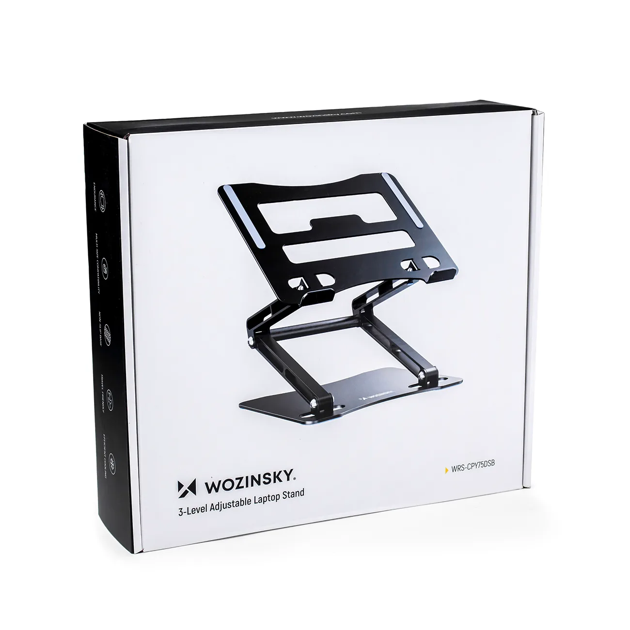 SET Suport pentru laptop din aluminiu + suport pentru smartphone - negru 3