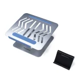 SET Suport din aluminiu pentru laptop 360° + suport pentru smartphone - argintiu 2