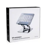 SET Suport din aluminiu pentru laptop 360° + suport pentru smartphone - argintiu 3