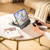 SET Suport din aluminiu pentru laptop 360° + suport pentru smartphone - argintiu 6