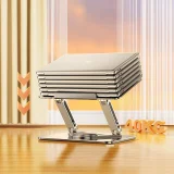 SET Suport din aluminiu pentru laptop 360° + suport pentru smartphone - argintiu 7