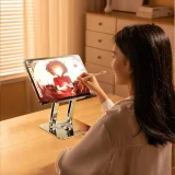 SET Suport din aluminiu pentru laptop 360° + suport pentru smartphone - argintiu 8