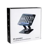 SET Suport pentru laptop din aluminiu 360° + suport pentru smartphone - negru 2