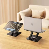 SET Suport pentru laptop din aluminiu 360° + suport pentru smartphone - negru 8