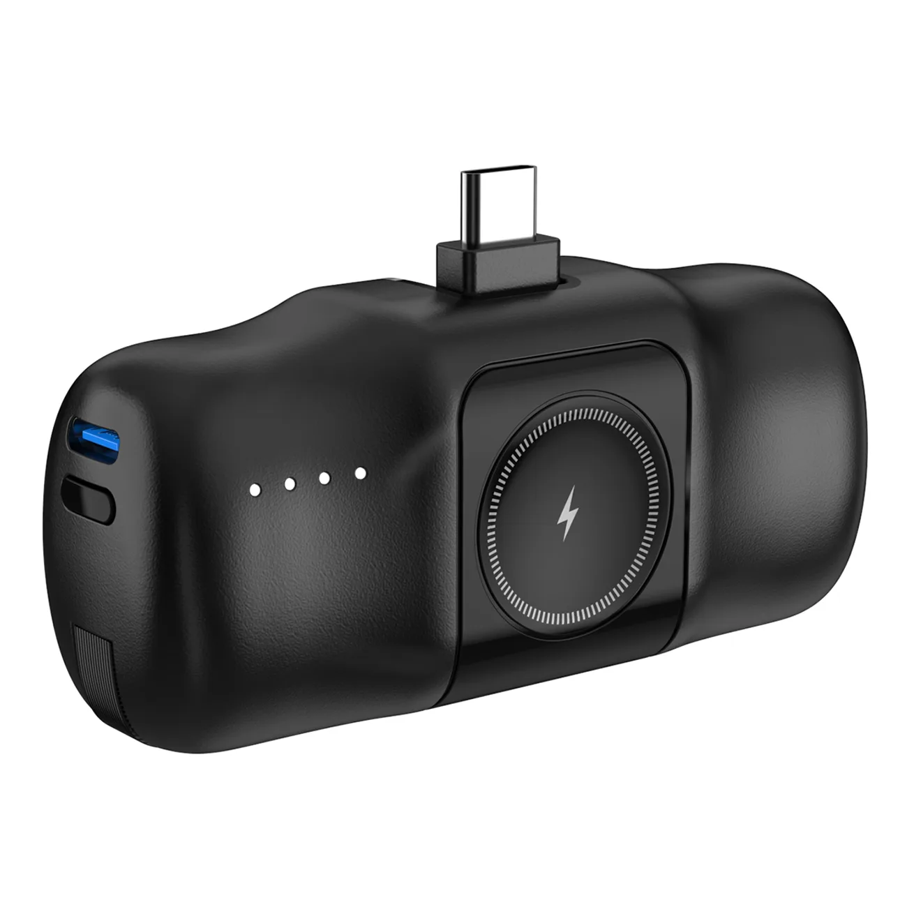 Mini-baterie externă USB-C de 5000 mAh și 15 W cu încărcător pentru Apple Watch – Negru 5