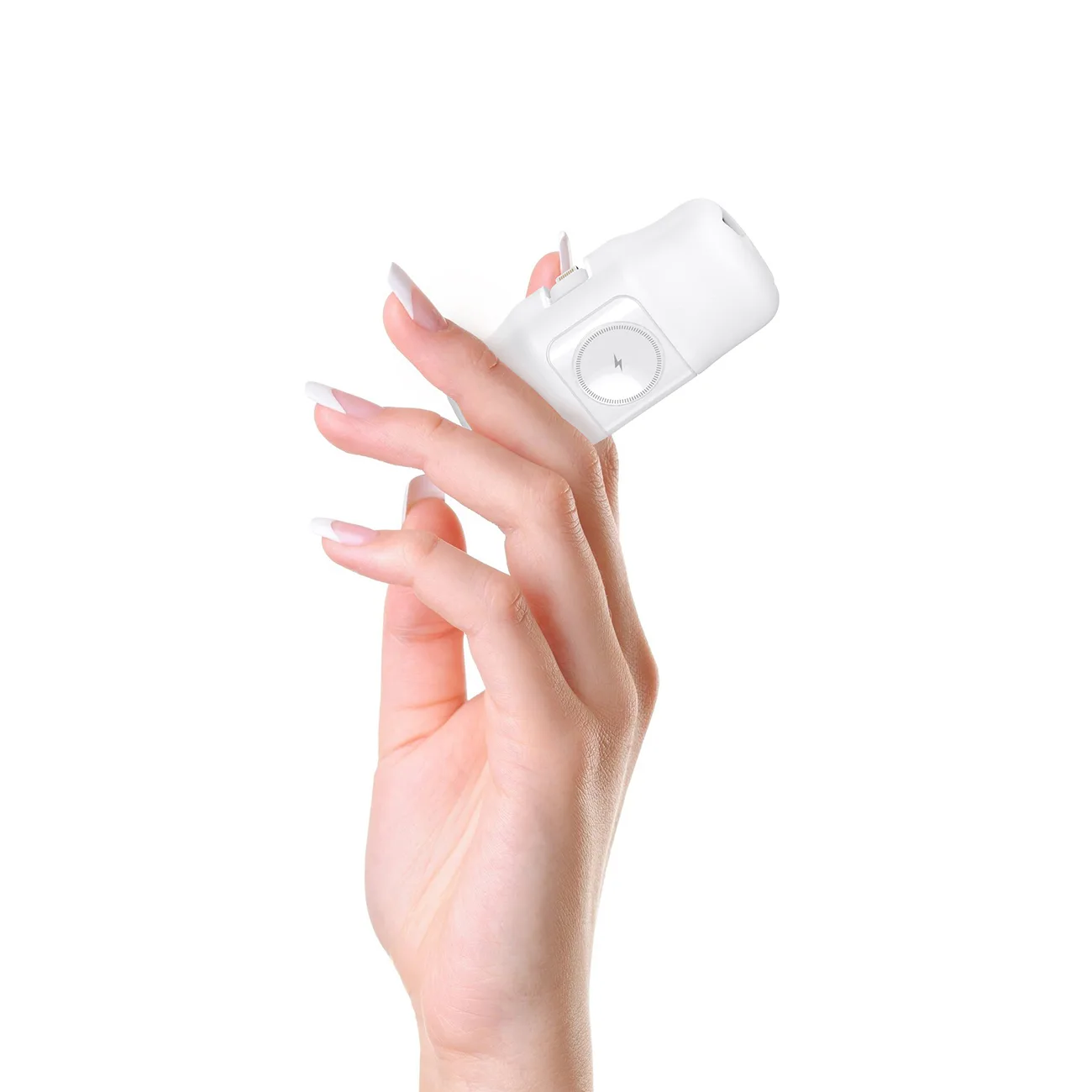 Mini 5000mAh 15W Power Bank with iPhone Lightning and Apple Watch Charger - White 6