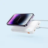 Airpow 20 W 10000 mAh Powerbank mit 30 cm USB-A-zu-USB-C-Kabel – Weiß 11