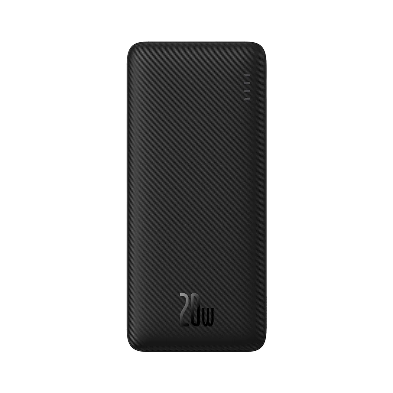 Airpow 20 W-os, 10 000 mAh-s powerbank 30 cm-es USB-A–USB-C kábellel – fekete 5
