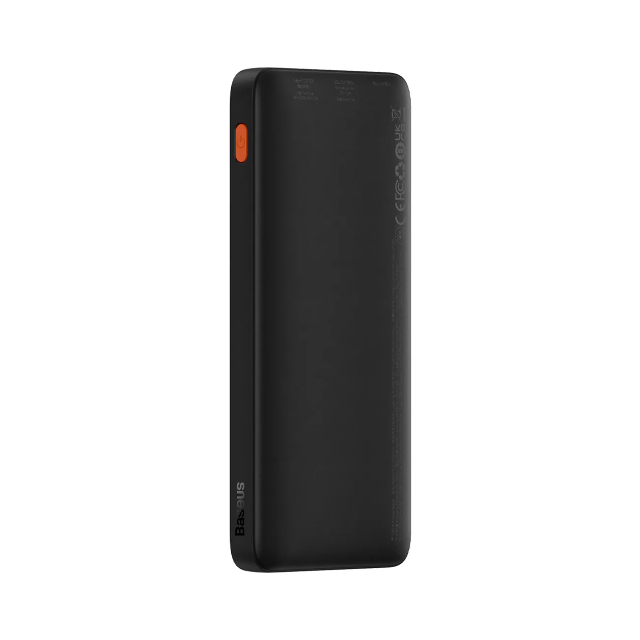 Airpow 20 W-os, 10 000 mAh-s powerbank 30 cm-es USB-A–USB-C kábellel – fekete 7