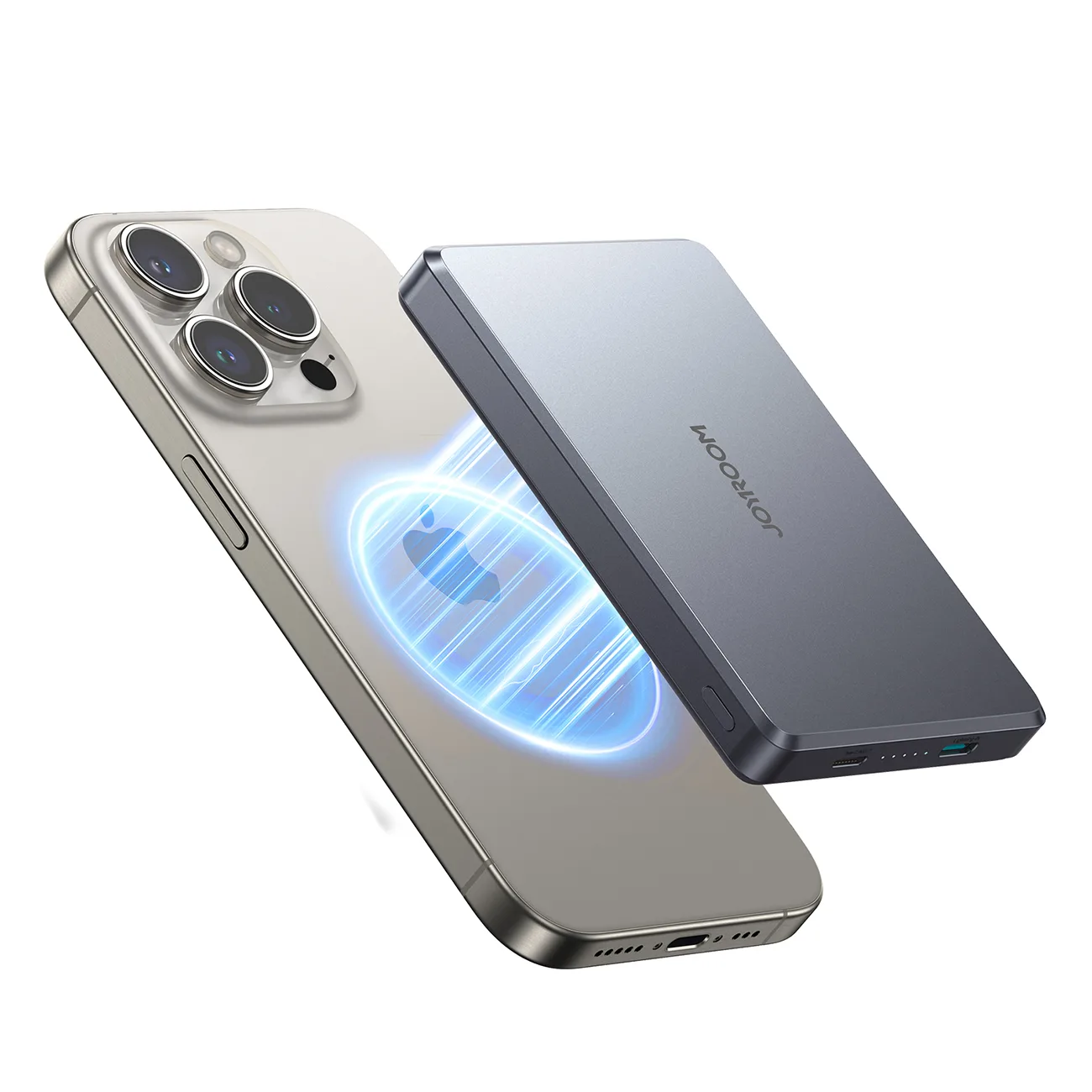 Powerbank Pro 10000 mAh ultravékony mágneses PD 20 W USB-C Lightning – szürke