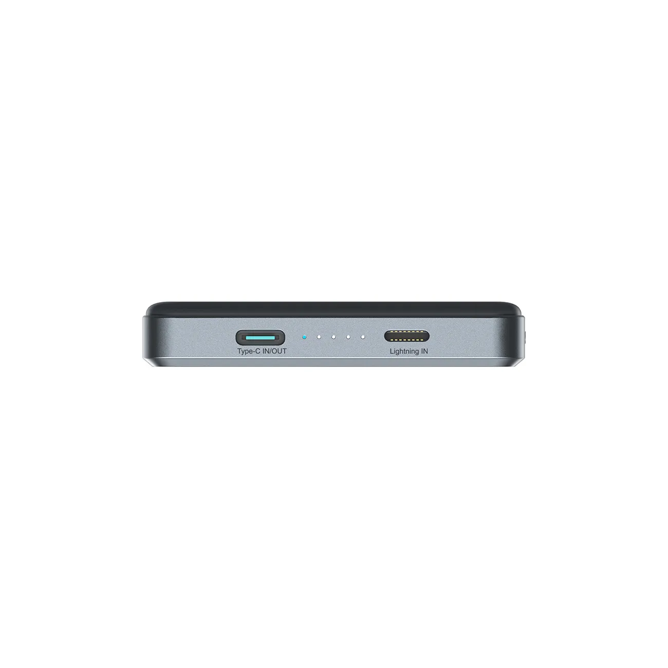 Powerbank Pro 10000mAh Ultra-tanki magnetski PD 20W USB-C Lightning - Sivi 5