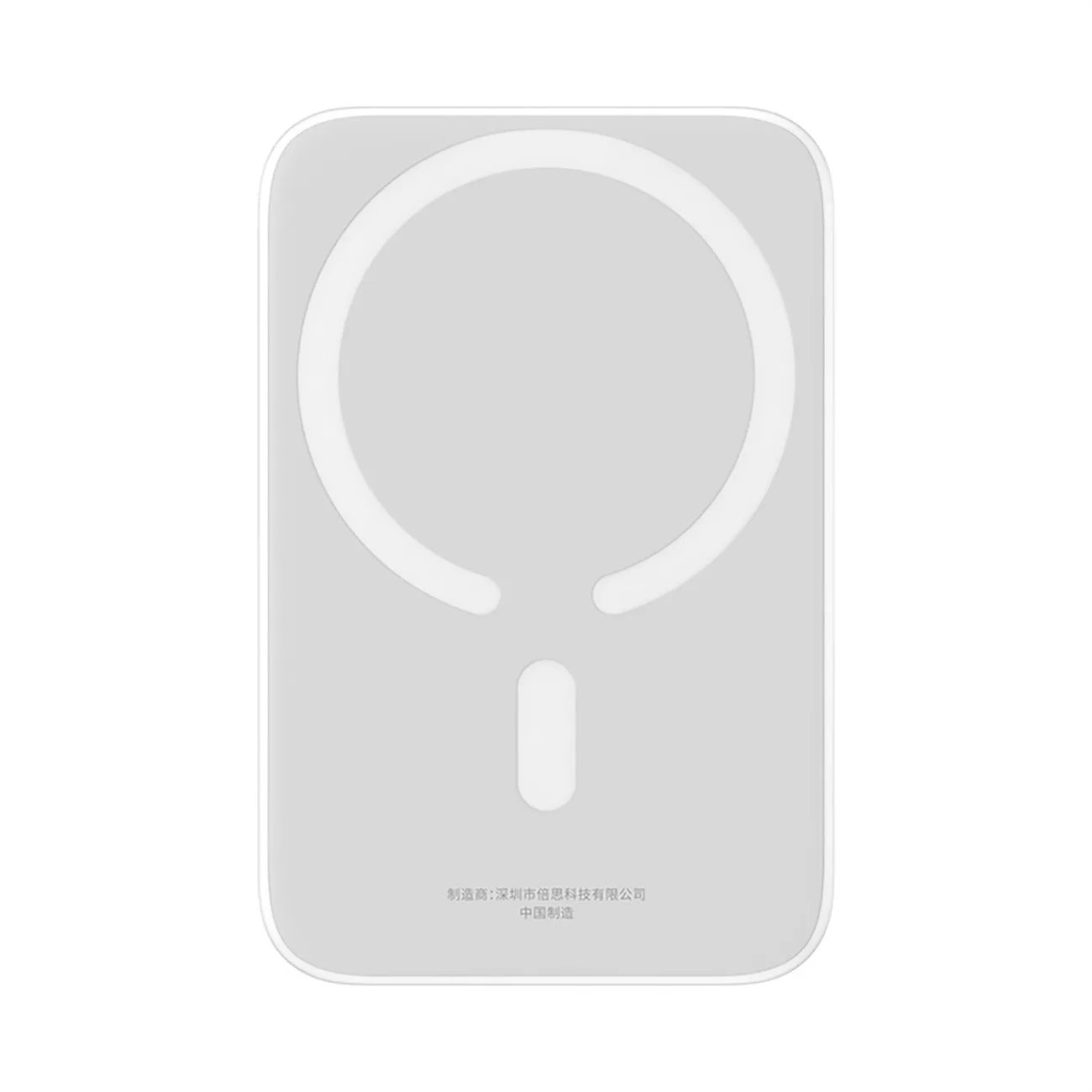 6000 mAh magnetická mini powerbanka Air 20 W s káblom USB-C – biela 3