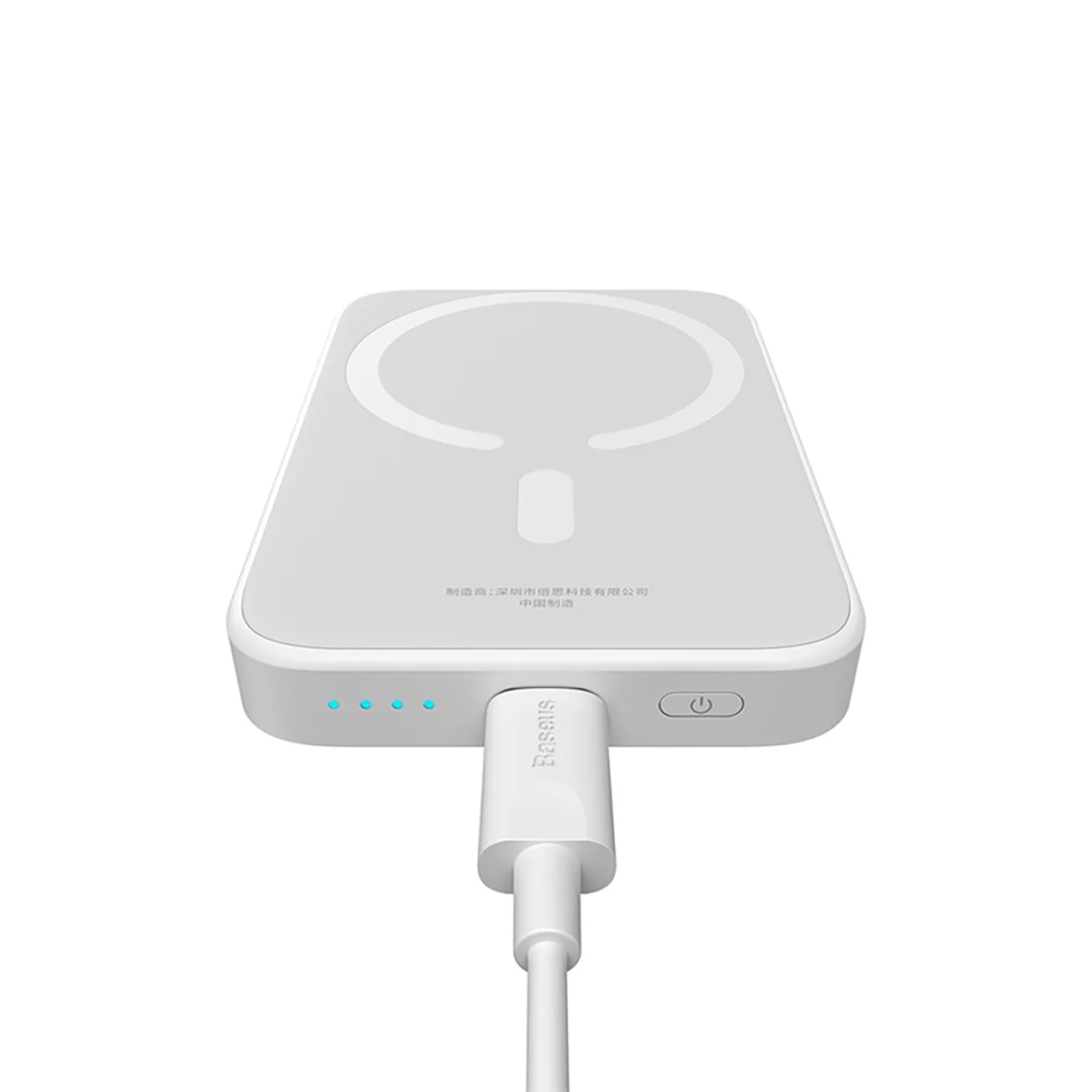 6000 mAh magnetická mini powerbanka Air 20 W s káblom USB-C – biela 8