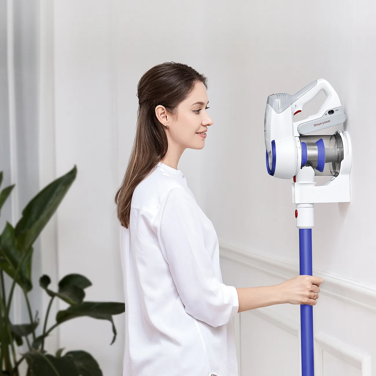 Aspirator fără fir ușor JIMMY JV53 Lite 425W - Alb și albastru 5