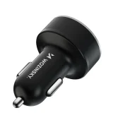 Ładowarka samochodowa z wyświetlaczem 50W 2xUSB-C i 2xUSB-A - czarna 3