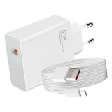 Nástenná nabíjačka Xiaomi 67 W 6,2 A USB-A s káblom USB-C – biela 2