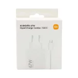 Nástenná nabíjačka Xiaomi 67 W 6,2 A USB-A s káblom USB-C – biela 3