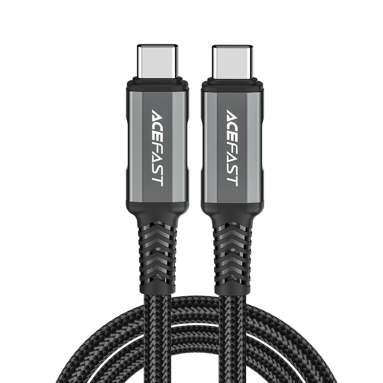 USB-C-zu-USB4-PD3.1-5A-Kabel für Datenübertragung und 4K-Video, 1 m – grau-schwarz USB-C-zu-USB4-PD3.1-5A-Kabel für Datenübertragung und 4K-Video, 1 m – grau-schwarz