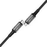USB-C-zu-USB4-PD3.1-5A-Kabel für Datenübertragung und 4K-Video, 1 m – grau-schwarz 2