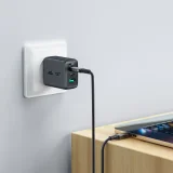 USB-C-zu-USB4-PD3.1-5A-Kabel für Datenübertragung und 4K-Video, 1 m – grau-schwarz 6