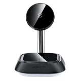 3-in-1 E16 15W Inductive Charging Station for Phone, Headphones, and Watch - Black 7