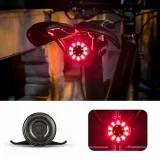 Lumină spate pentru bicicletă Q1, LED stroboscopic cu 7 culori + cablu USB-C la USB-A - negru 2