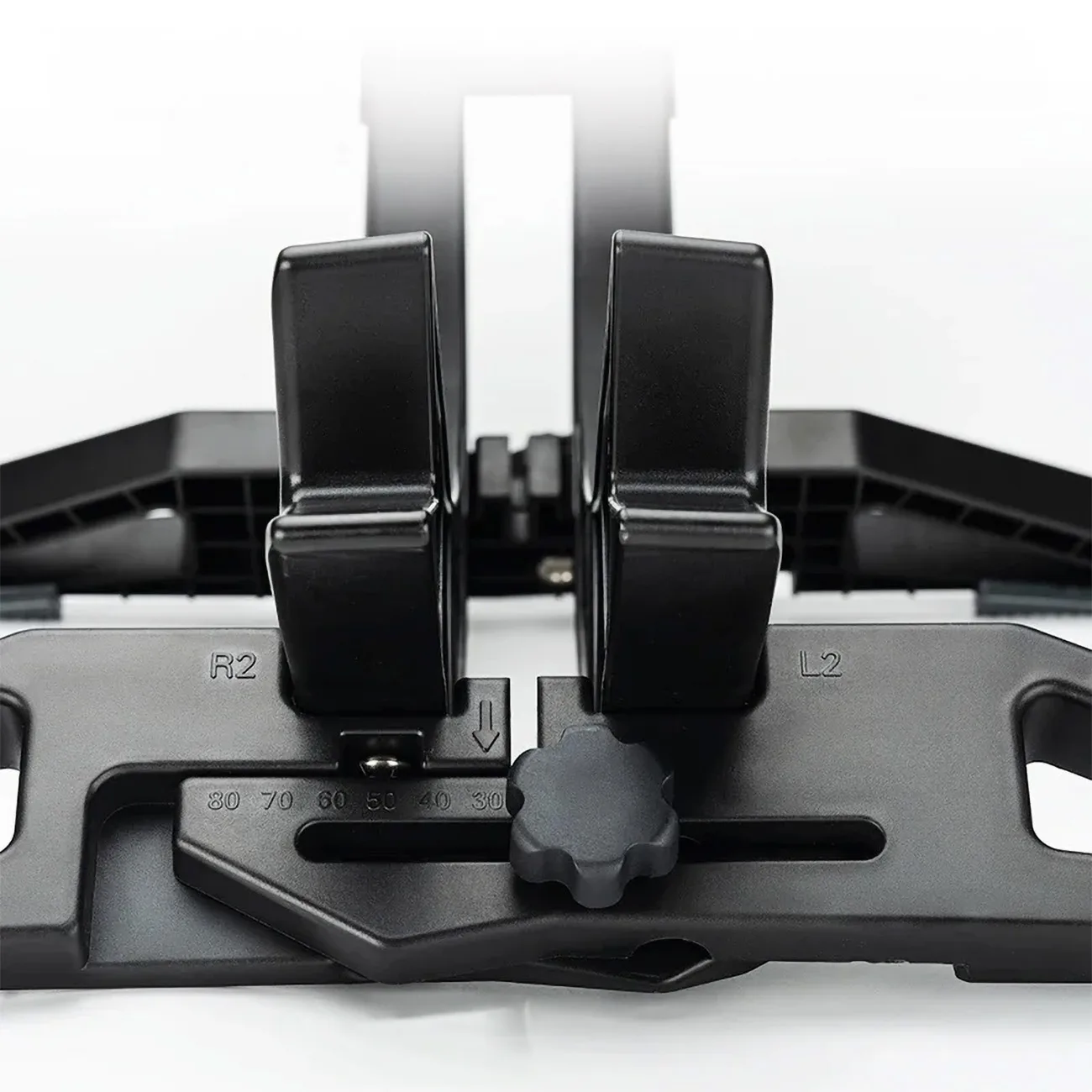 Suport pentru roata bicicletei cu lățime reglabilă (3–8 cm) – negru 4