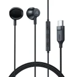 Căști intraauriculare cu conector USB-C, microfon și telecomandă, cablu de 1,2 m - negru 2