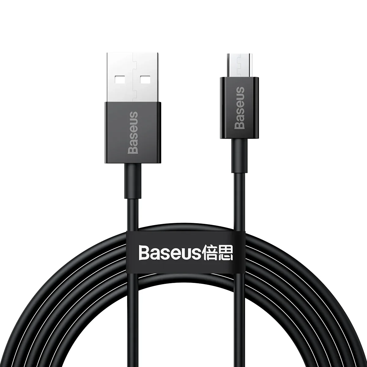 Kabel przewód Superior USB-A - micro USB 2A 2m - czarny Kabel przewód Superior USB-A - micro USB 2A 2m - czarny