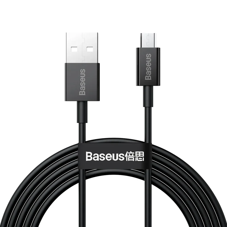Superior USB-A – micro USB kábel 2A 2 m – fekete