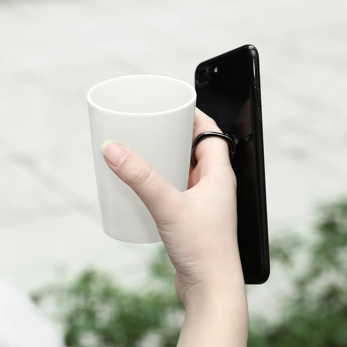 Privity Ring Magnetic Phone Holder with Stand Function - Black 7