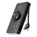 2-v-1 predné svetlo na bicykel s výkonom 150 lm pre montáž pod riadidlá s powerbankou 5000 mAh, IPX6 – čierne 4