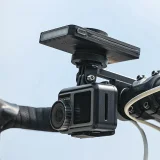 2-v-1 predné svetlo na bicykel s výkonom 150 lm pre montáž pod riadidlá s powerbankou 5000 mAh, IPX6 – čierne 5