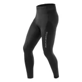 Atmungsaktive lange Radhose mit Polster XXXL – schwarz