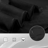 Atmungsaktive lange Radhose mit Polster XXXL – schwarz 5