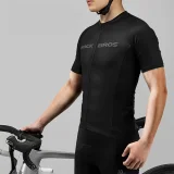 Koszulka rowerowa rozpinana z krótkim rękawem M - czarna 5