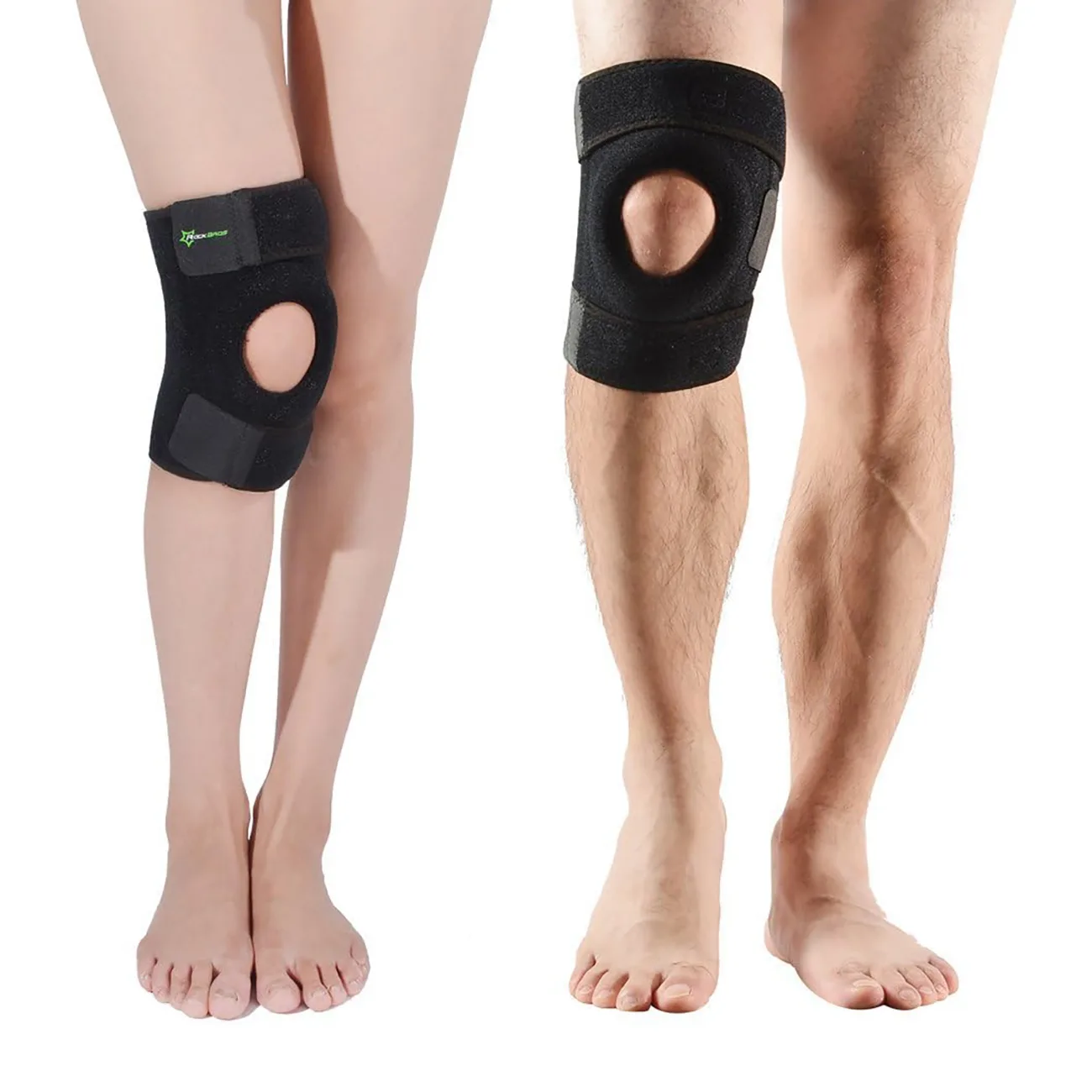 Sports knee brace for the patella and knee joint, size L - black 7
