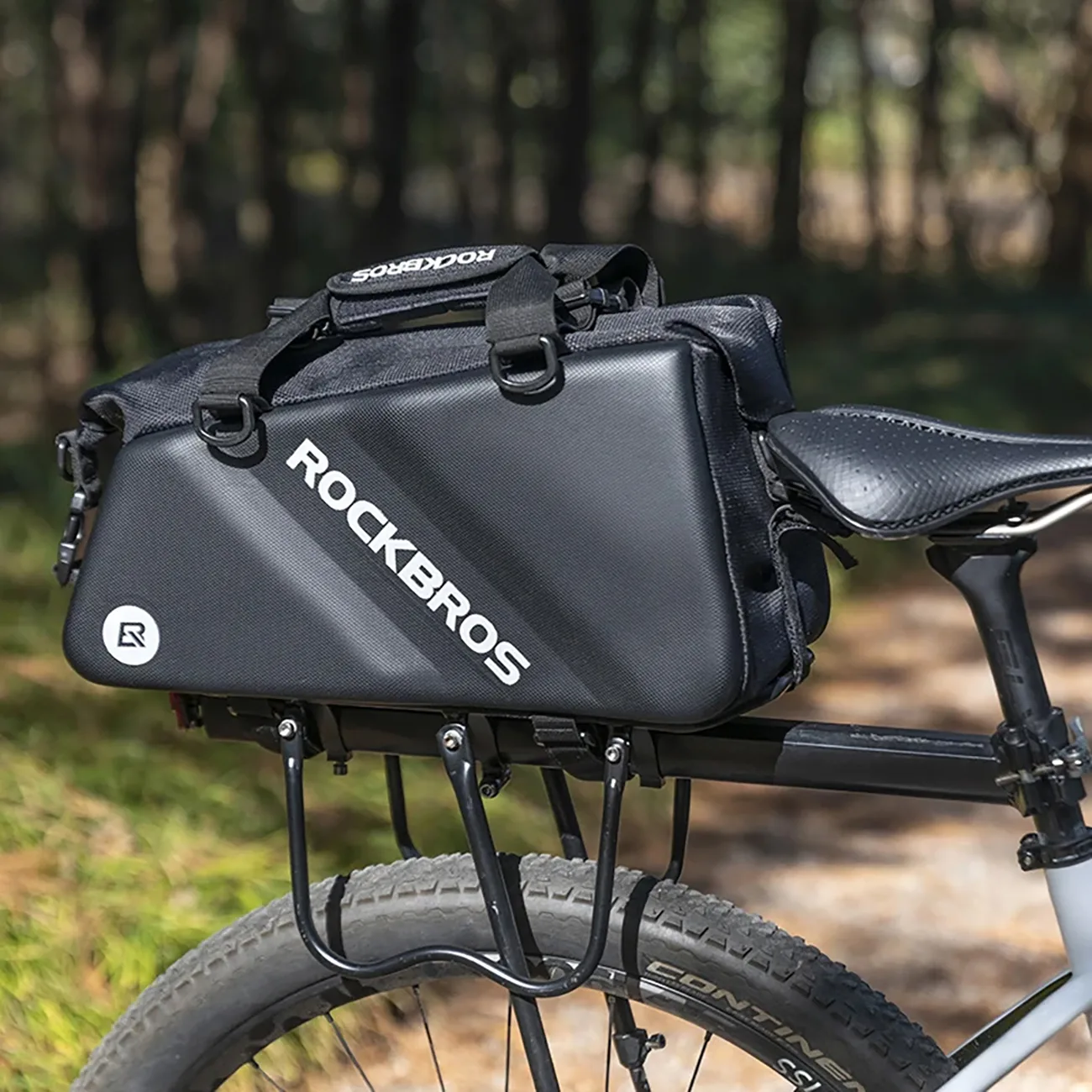 11,6-Liter-Sport- und Fahrradtasche zur Befestigung am Gepäckträger – schwarz 4