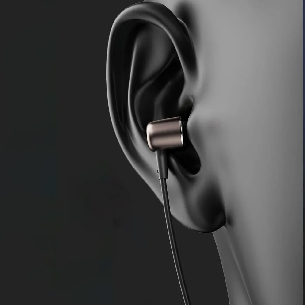 Žičane slušalice za uho s mikrofonom i USB-C daljinskim upravljačem, 1,2 m - crne 4