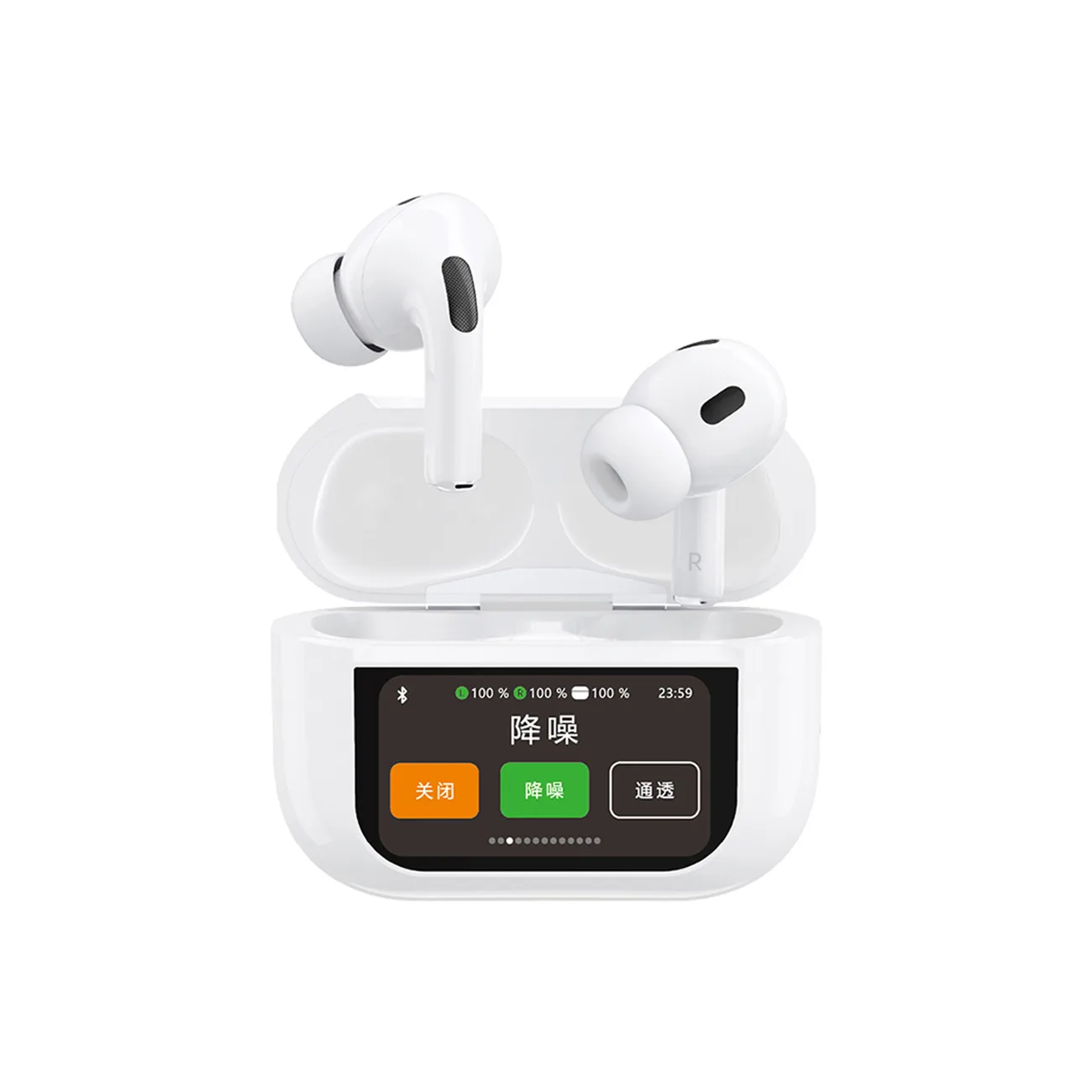 U19 In-Ear TWS Wireless Bluetooth 5.3 Earbuds with LED Display - White 2