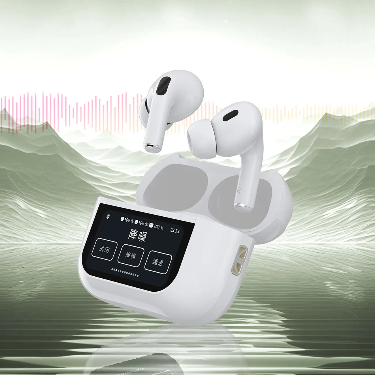 U19 In-Ear TWS Wireless Bluetooth 5.3 Earbuds with LED Display - White 6
