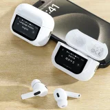 Căști intraauriculare U19 TWS fără fir Bluetooth 5.3 cu afișaj LED - Alb 7