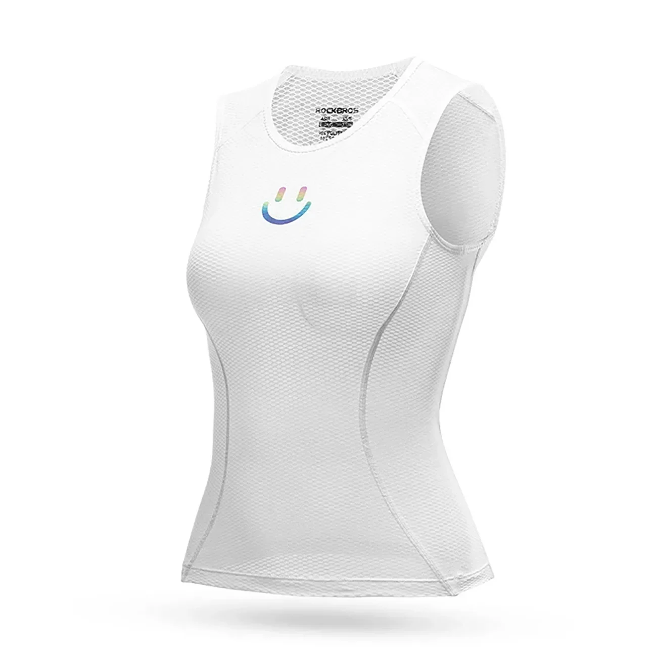Dámska cyklistická vesta z rýchloschnúceho 3D materiálu XL / XXL – biela