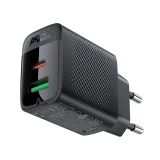 Ładowarka sieciowa A78 GaN USB-A USB-C PD 20W - czarna 2