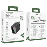 Ładowarka sieciowa A78 GaN USB-A USB-C PD 20W - czarna 5