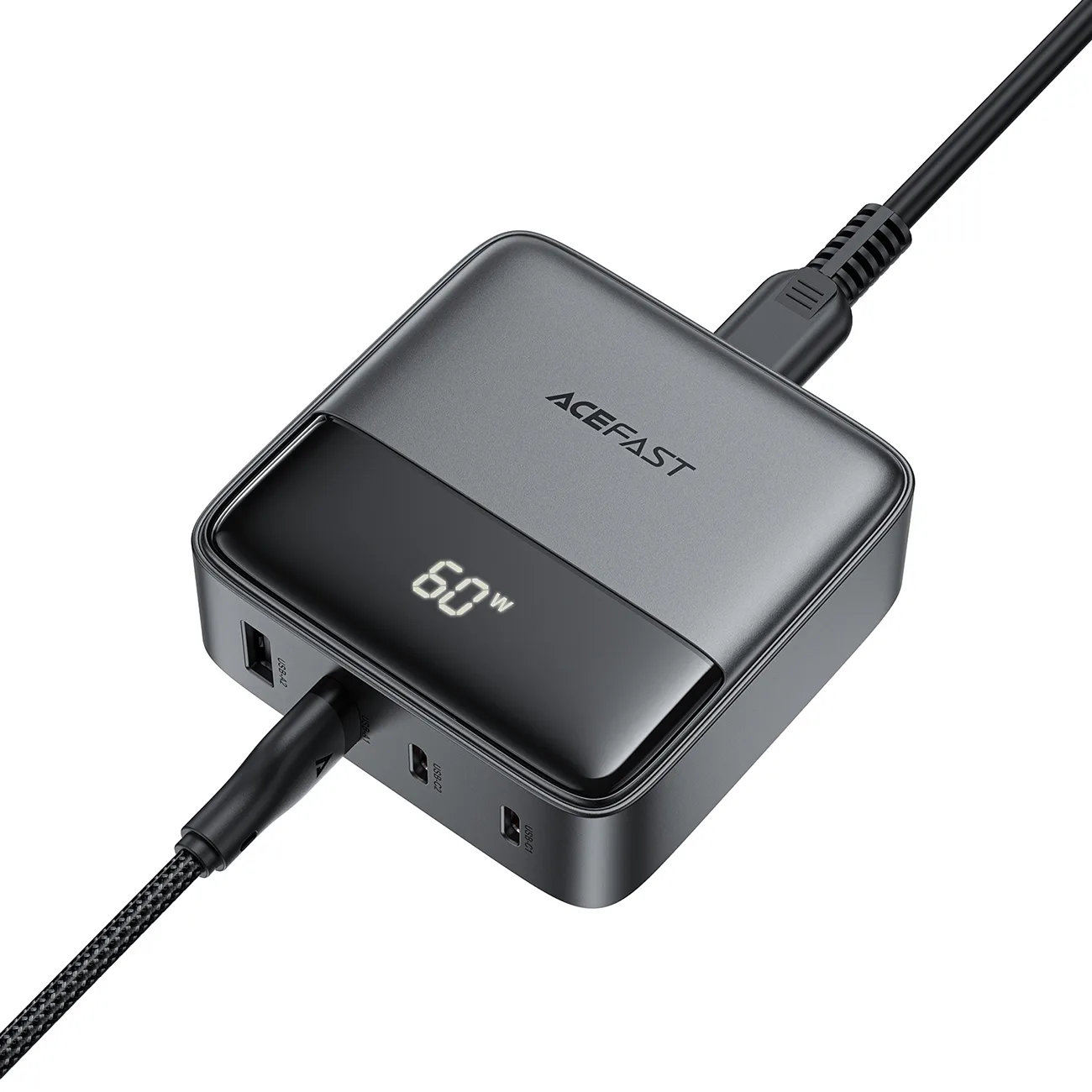 Ładowarka sieciowa stacja zasilania biurkowa Z6 GaN 2x USB-A 2x USB-C PD 65W - czarna 4
