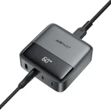 Ładowarka sieciowa stacja zasilania biurkowa Z6 GaN 2x USB-A 2x USB-C PD 65W - czarna 4