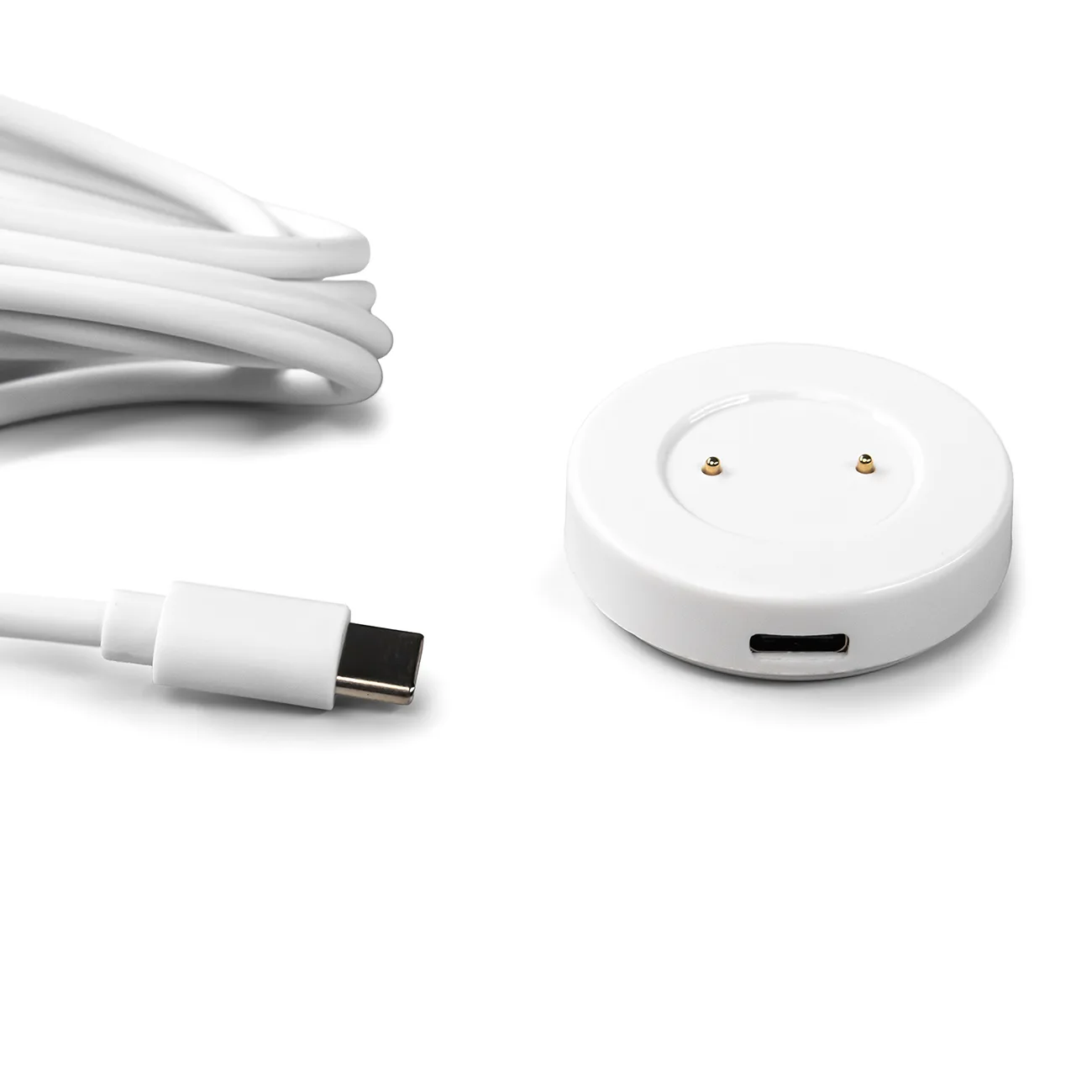 Ładowarka indukcyjna do smartwatchy Huawei magnetyczna USB-A 1m - biała 2
