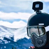 Nova sportska balaklava od velura s maskom i filtrom za biciklizam, motociklizam, skijanje i planinarenje - crna 2