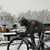 Vetruodolná cyklistická bunda pre teploty do -10 °C, veľkosť L – čierna 3